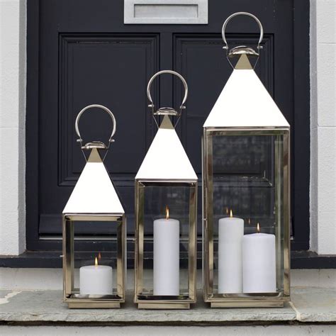 modern stainless steel box lantern|Stainless Steel Outdoor Lanterns & Lamps You'll Love .